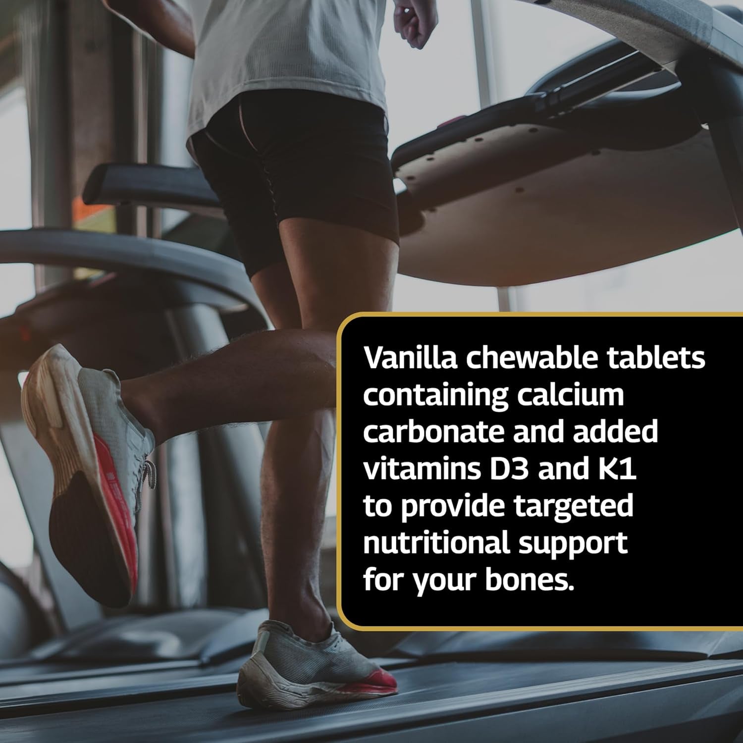 Healthspan Elite Calcium Complex 1,200Mg | 120 Tablets | All Blacks Official Partner | Added Vitamin D3 and Vitamin K1 | Bone Health | Vanilla Chewable Tablets | Informed Sport Accredited | Vegetarian