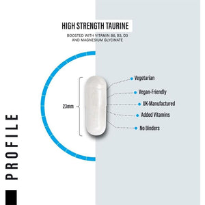 Taurine Supplement 1500Mg Capsules per Serving - Added Magnesium Glycinate, Vitamin B6, B3 and Vitamin D3-120 High Strength Taurine Capsules - (2 Capsules per Serving)