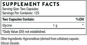 Thorne Glycine - Amino Acid Support - 250 Capsules