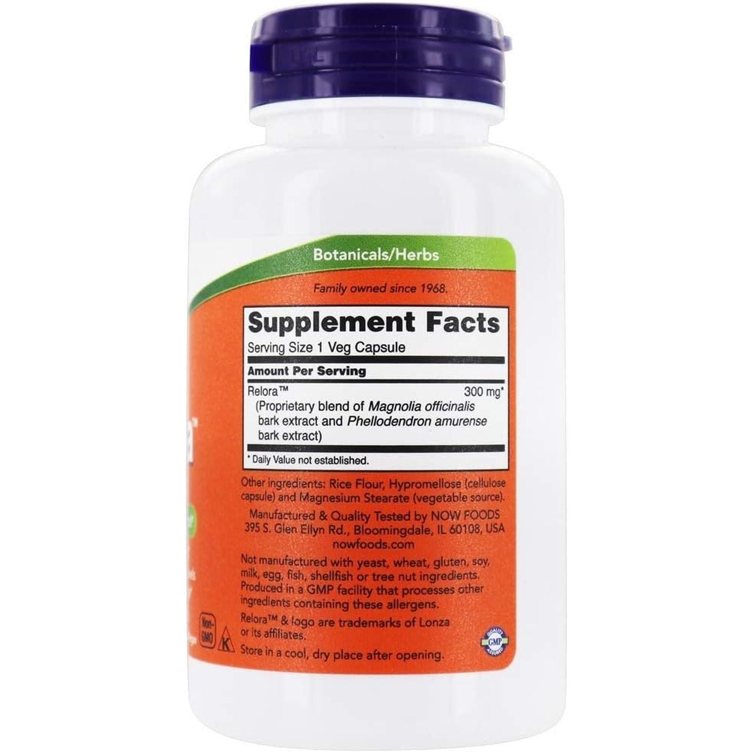 NOW Foods Relora, 300Mg -120 Vcaps