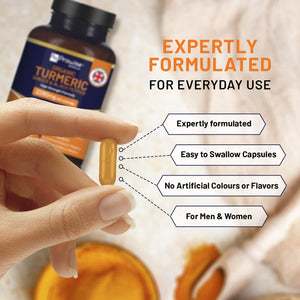 Organic Turmeric 2280Mg (High Strength) with Black Pepper & Ginger - 180 Vegan Turmeric Capsules with Active Ingredient Curcumin I Soil Association Approved I UK Made by Prowise Healthcare