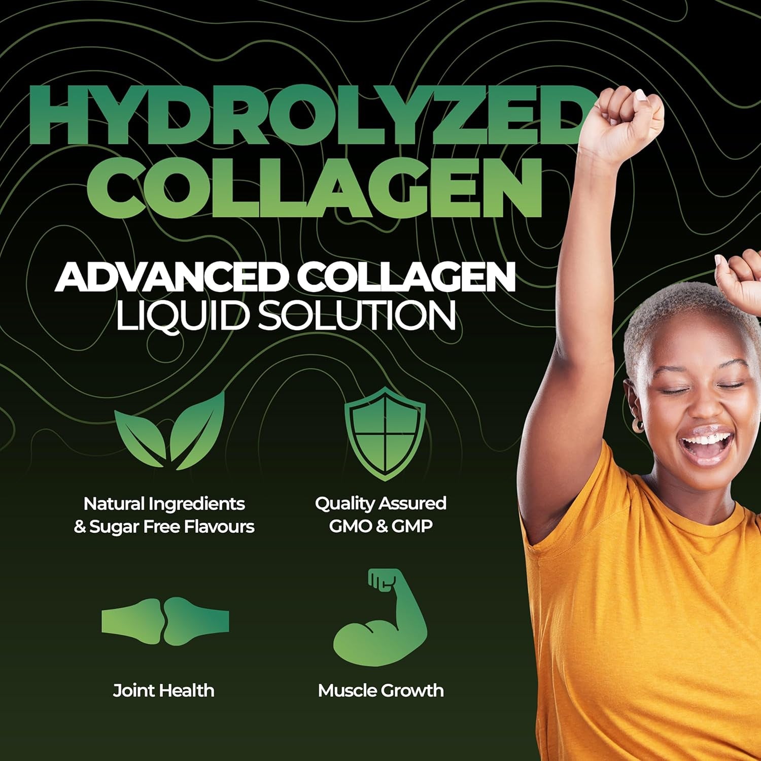 Nutrality Bovine Collagen Sugar Free Liquid | 10,000Mg Type 1 Peptides | Collagen Peptides, Hyaluronic Acid, Biotin | Strawberry Flavour | Healthy Skin, Hair, Nails | 500Ml (1 Bottle)