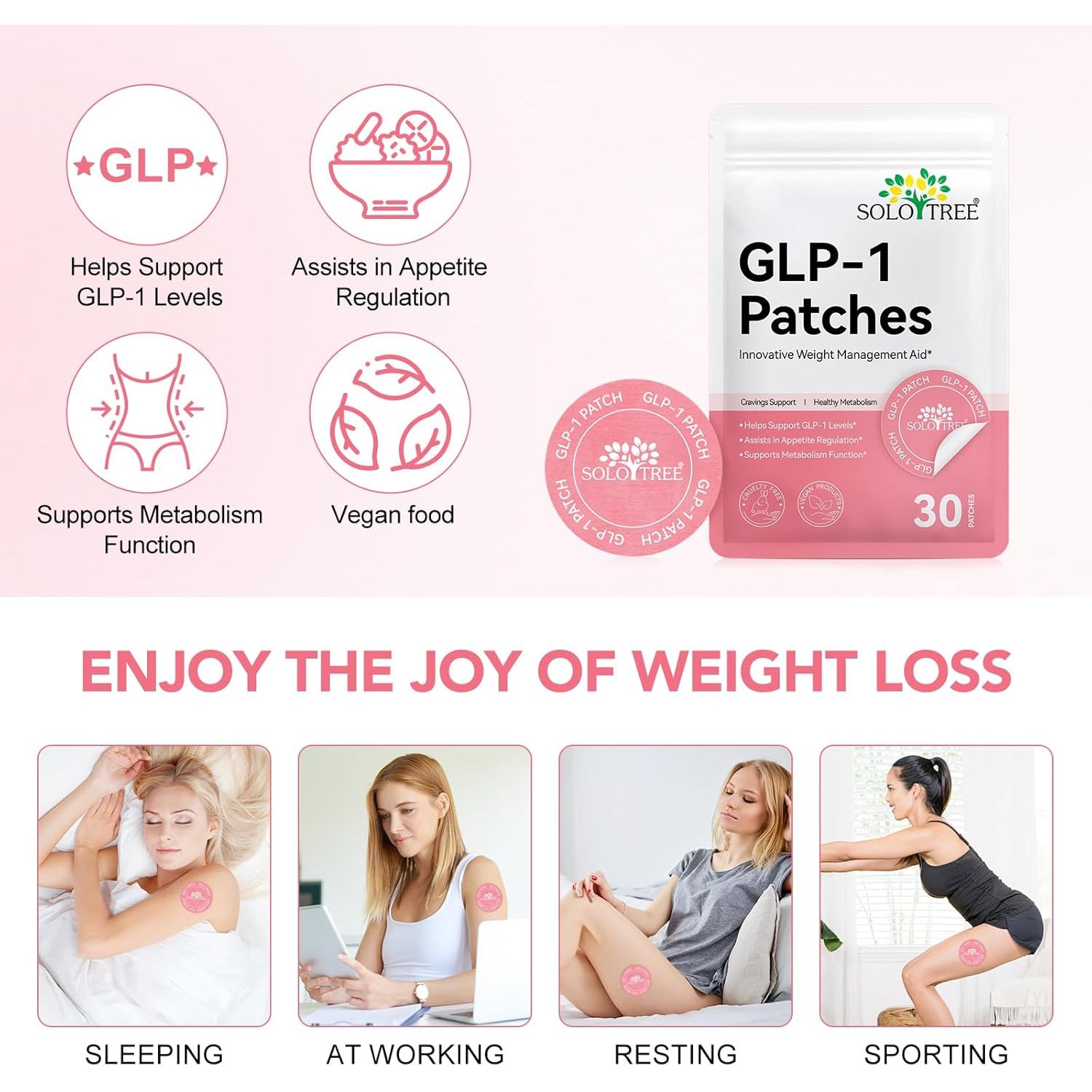 GLP-1 Patches with L Glutamine, Berberine, Chromium, Pomegranate and Cinnamon, Natural Ingredients,Gentle and Soothing for Men and Women, 30 Count (2) (1)