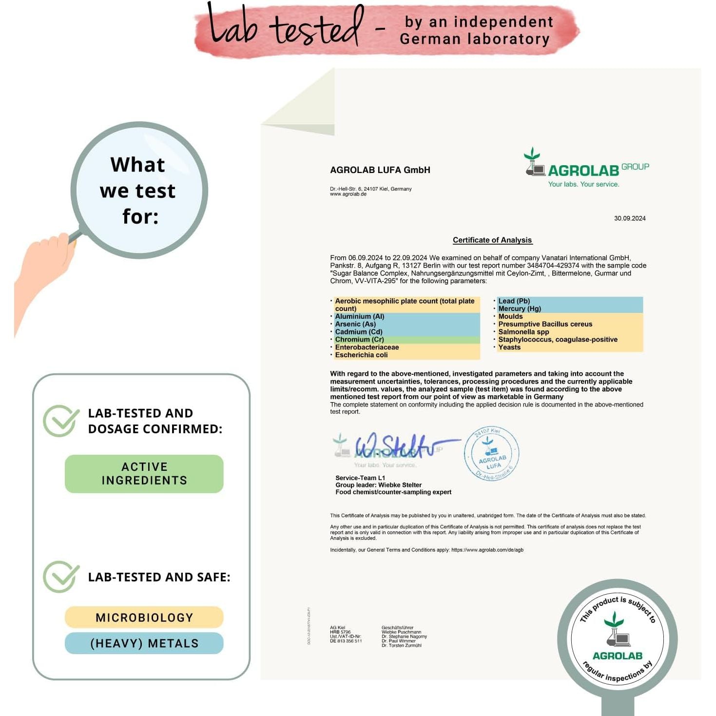 Vegavero Blood Sugar Control | Chromium Picolinate, Ceylon Cinnamon Extract, Momordica Charantia and Gymnema Sylvestre Extract | Blood Glucose Metabolism* | 120 Capsules | Vegan