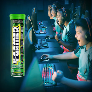Gaming Supplement 4Gamer- Stimulants for Energy, Focus & Vision - Nootropic Brain Booster with Caffiene, Taurine & Vitamins (6 Tubes)
