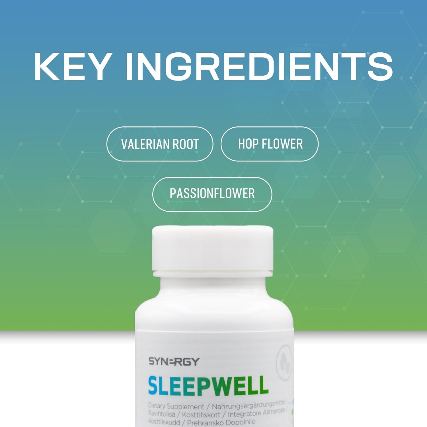 Synergy Worldwide Sleepwell 100 Capsules | Relaxation Supplement with Valerian Root, Passionflower, and Hop Flower | Supports Nervous System Health | Helps Reduce Anxiety and Promote Calm | 39 Gr