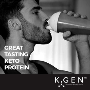 K-GEN™ Keto Collagen Protein Powder Natural Multi Collagen Chocolate Blend, Coconut MCT Vitamin C+B6 | UK Made Advanced Ketosis for Keto & Paleo | Low Carb Free-From: Sugar, Whey & Gluten