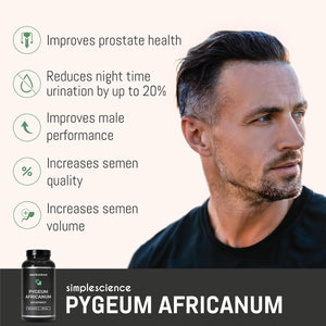 PYGEUM AFRICANUM 4,000MG Equivalent | 120 Capsules | 200MG of 20:1 Extract | 13% Phytosterols | Lab Tested | Prostate Health Supplement | 100% Natural and Non-Gmo