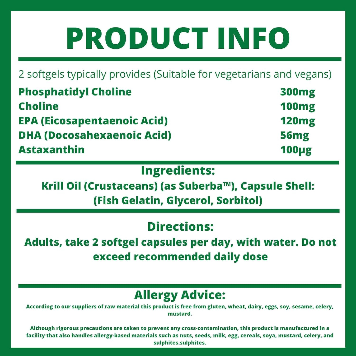 Superba Krill Oil Supplement with EPA & DHA Omega 3, Phospholipids & Astaxanthin | High Strength Krill Oil 60 Capsules