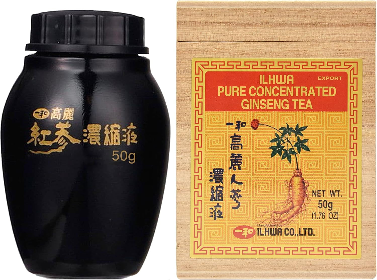 Il Hwa Korean Ginseng Extract - 100% Pure Panax Ginseng - Enhanced with Natural Ginsenosides - Easy-To-Use with Included Spoon - 50G