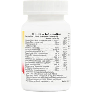 Naturesplus Hema Plex - Gentle Iron Supplement with Vitamin C, Methyl B12, Folate - Blood Health, Immune Support, Energy - Vegan, Gluten Free - 30 Tablets
