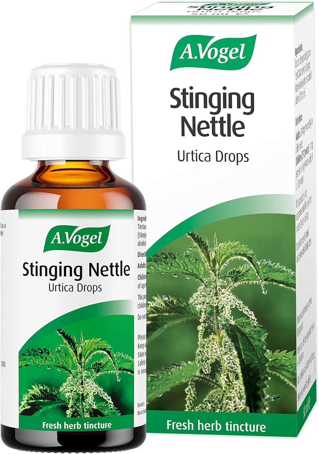 A.Vogel Stinging Nettle Urtica Drops | Food Supplement | from Freshly Harvested, Organically Grown Stinging Nettle Herb | Suitable for Vegans | 50Ml