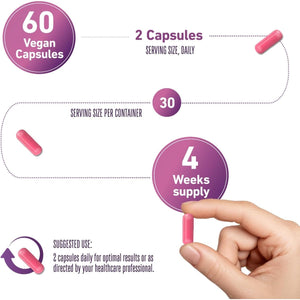 Vedic Menopause Supplement | 20 Vitamins, Minerals & Herbs- Red Clover, Sage, Primrose, Flaxseed, Ginseng | Perimenopause, Menopause Support- Hot Flashes Relief, Mood Swings, Fatigue | UK Made, Vegan