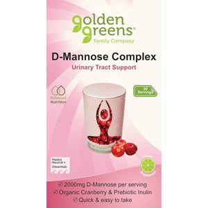 Golden Greens D-Mannose Complex with Organic Cranberry 30 Servings, 1 Count