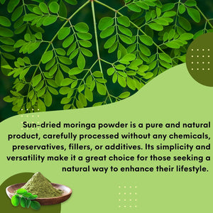 Herbs Botanica Moringa Leaf Powder Organic Leaves Oleifera Pure Premium Indian Powder Natural Fresh Morning Drink Vitamins and Immune Vitamin Superfoods 5.3Oz Pack