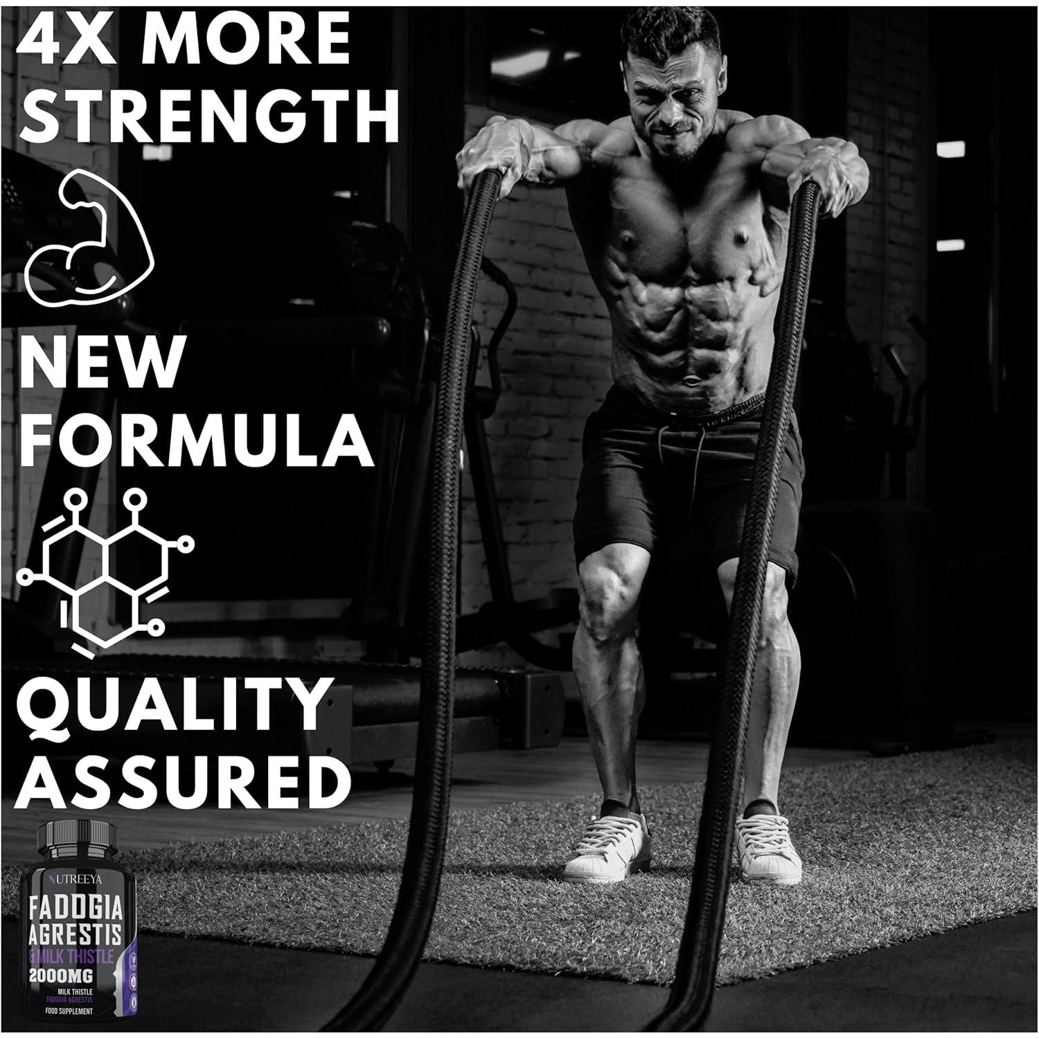 Fadogia Agrestis 2000Mg 90 Vegan Tablets High Strength Fadogia Agrestis Extract Supplements - Athletic Performance & Muscle - Gluten Free Non-Gmo (Not Fadogia Agrestis Capsule) 90