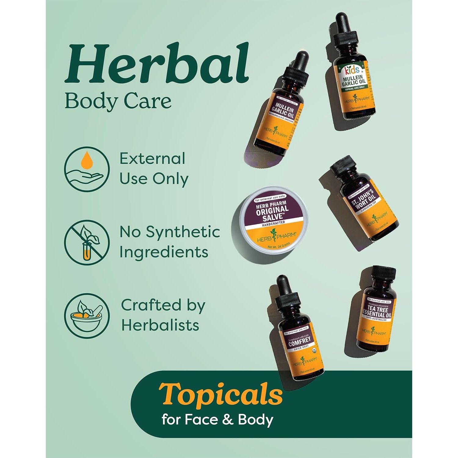 Herb Pharm Kids Mullein and Garlic Oil, 1 Ounce