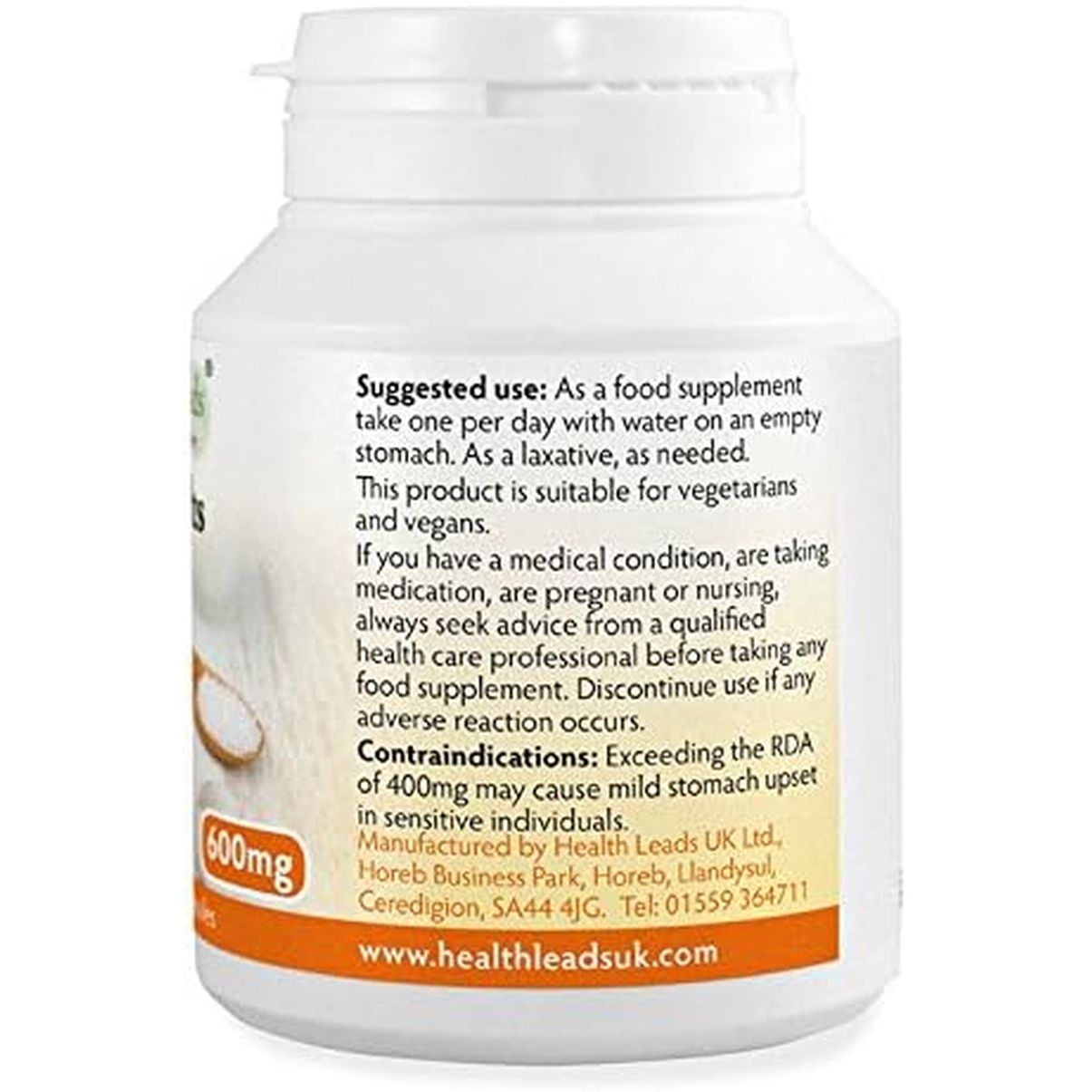 Epsom Salts (Magnesium Sulphate) 600Mg X 80 Capsules (100% Additive Free Supplements)