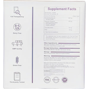 NAD Supplements UK, with Nicotinamide Riboside, Resveratrol & PQQ, 10.5 Fl. Oz NAD Liquid for Men & Women, Anti-Aging, Energy, Focus, Fast-Absorption Berry Flavor Drink Mix (1000Mgliquid 30 Packets)