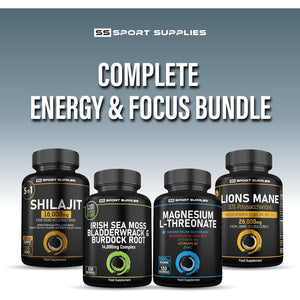 Shilajit Capsules 16,000Mg -120 Days Supply - 60% Fulvic Acid - Added Ashwagandha, Lions Mane, Turmeric and Black Pepper - High Strength Himilayan Shalajit
