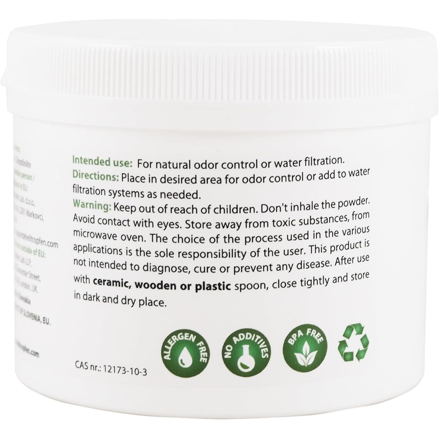 Zeolite Powder | 0.55 Pound - 250 G | Ultra FINE Less-Than 2 Μm | Clinoptilolite 94%+-3 | 3X Activated | Natural Mineral Dust | Heiltropfen®