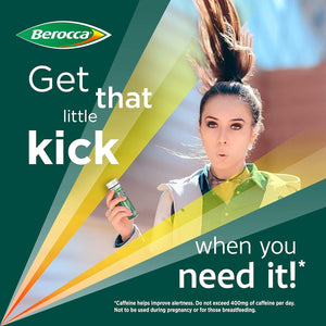 Berocca Boost Effervescent Tablets with Guarana, Caffeine and Vitamin B12, Also Contains Vitamin C and Magnesium, 1 Pack of 20-3 Weeks Supply