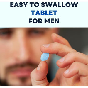 Blue Pills High-Dose Tablets for Men: 20 Count. Natural Active Ingredients. Enhanced Strength Herbal Supplement