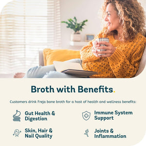 Freja Fish Bone Broth | Liquid Collagen & Protein | Low Carb, Keto & Gluten Free | Clear Liquid Fish Broth, Not Fish Stock Cubes, Powder, or Concentrate | 3 X 500Ml