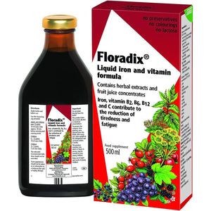 FLORADIX Floravital Iron + Herbs Liquid Formula, 500 Ml
