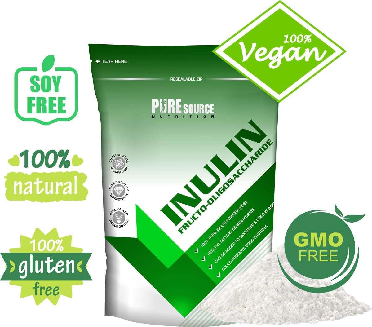 PSN Inulin Instant, Unflavoured, Pouch, 1Kg