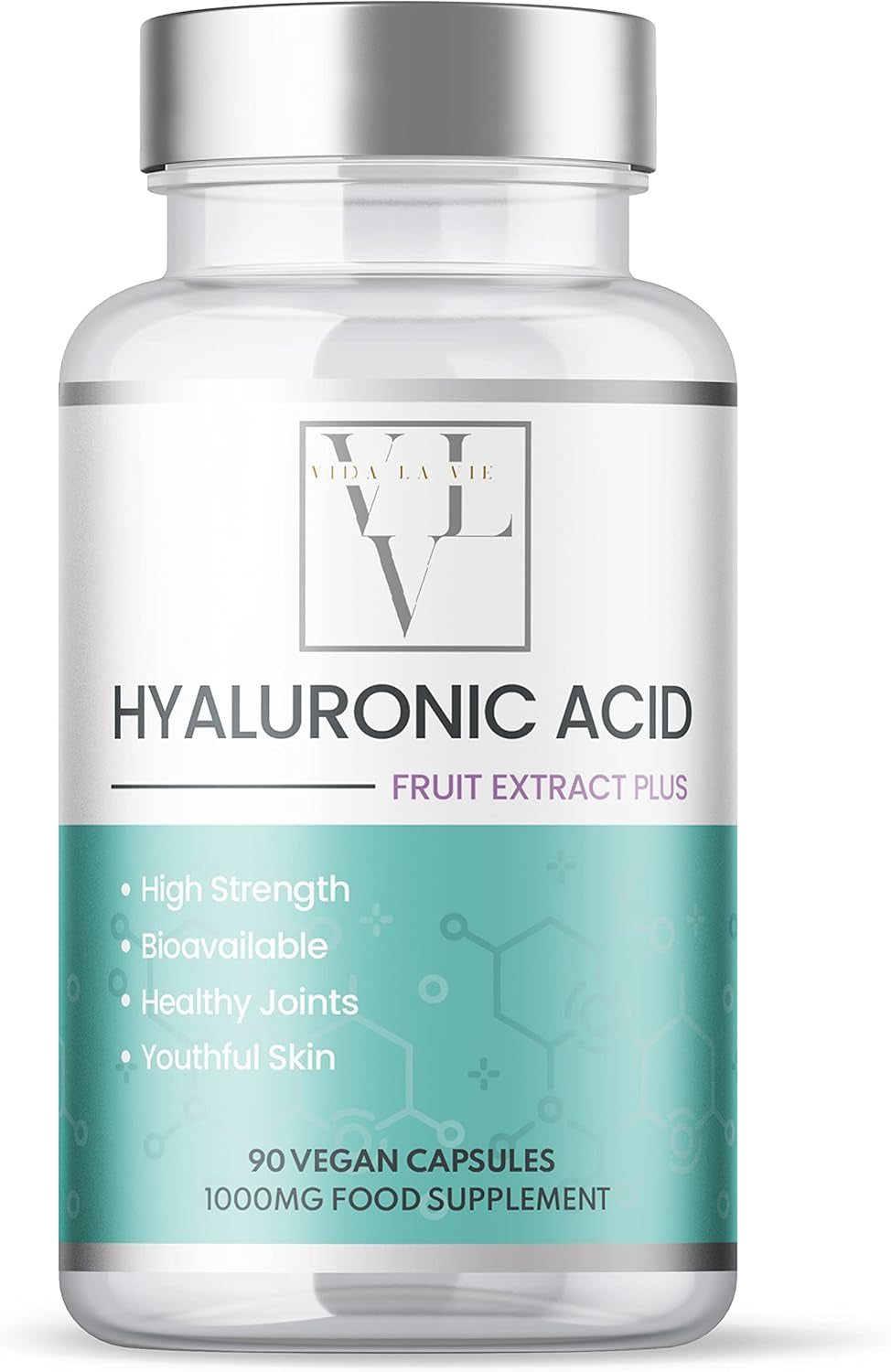 Hyaluronic Acid & Superfruits 1000Mg Complex | 90 Capsules | High Strength | Boosted with Superfruits | Vegan