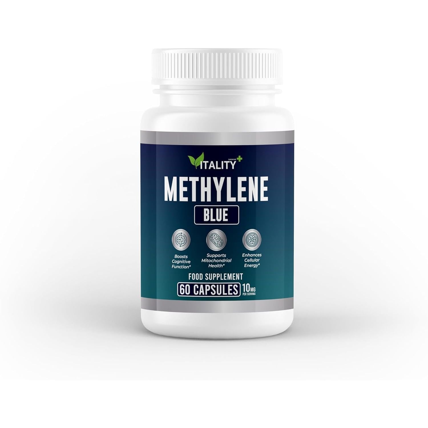 Methylene Blue Capsules - Premium 60 Capsules, One Month Supply | Cognitive Support & Cellular Health