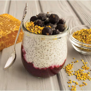 Earths Basket Organic Bee Pollen Granules - Spanish, Raw & Ethically Harvested - 75G in Recyclable Packaging - Healthy Immunity Support - Free from Any Artificial Additives