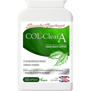 Specialist Supplements Col-Clear a Colon Health Support 100 Capsules, (Pack of 1)