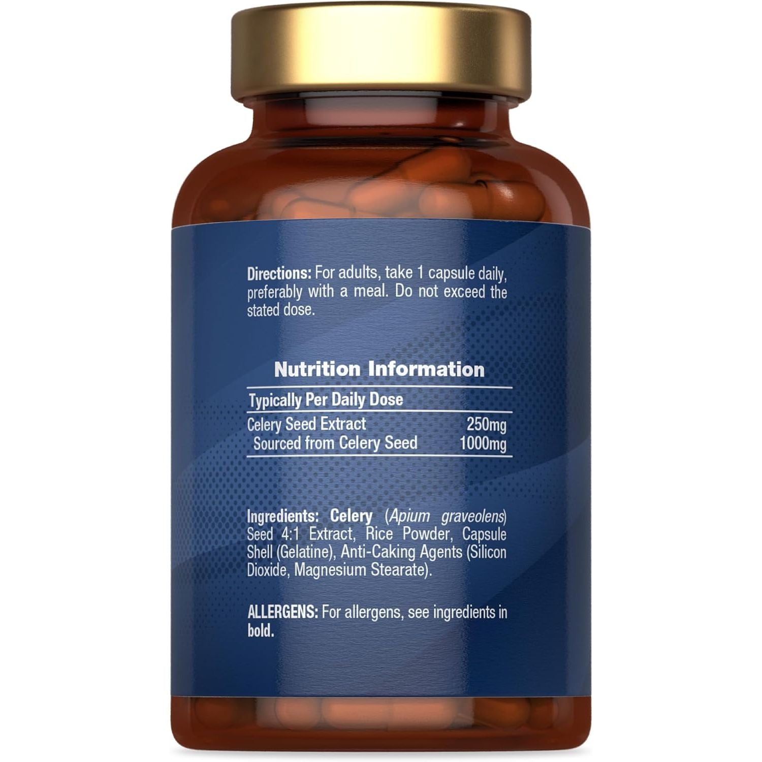 Celery Seed Extract Capsules 1000Mg | 240 Count | Apium Graveolens Supplement | by Horbaach