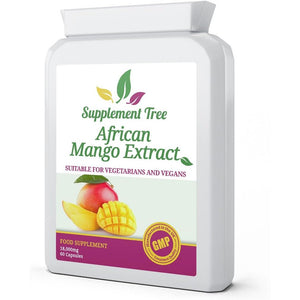 Pure African Mango Extract 18000Mg 60 Capsules | HIGH Strength Supplement for Men & Women | Promotes Healthy Digestion & Cholesterol Balance | High in Dietary Fibre Content | Vegans