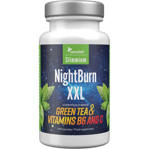 Weight Loss Capsules, Premium Green Tea Extract, with Added Vitamins B6 and Vitamin C - 30 Day Supply Slimmium Sensilab, Nightburn XXL