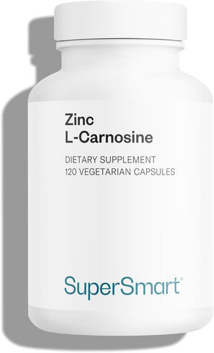 Supersmart - Zinc L-Carnosine - Gut Health & anti Inflammatory Supplement - Help Reduce Acid Reflux | Non-Gmo & Gluten Free - 90 Vegetarian Capsules