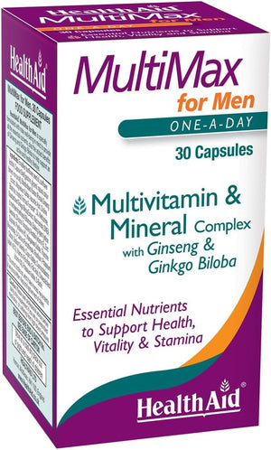 Healthaid Multimax for Men Multivitamins and Minerals, 30 Capsules