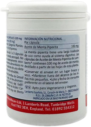 Lamberts Peppermint Oil Capsules 100Mg - 90 Capsules