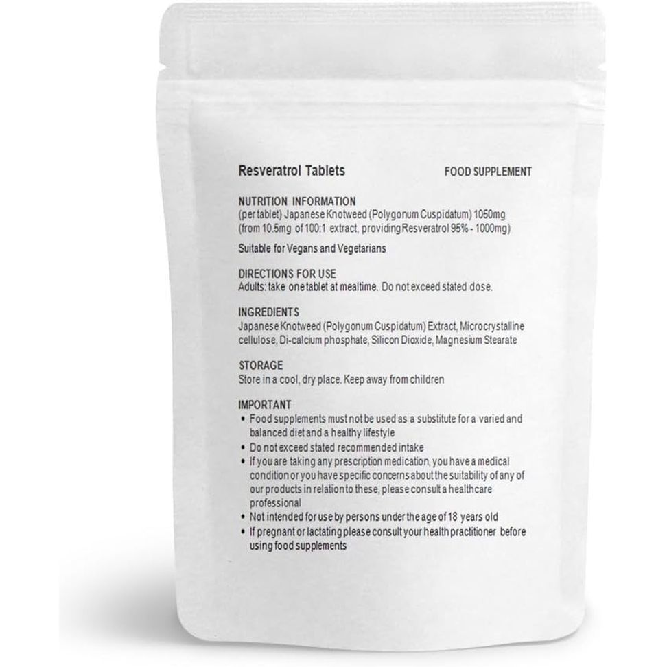 Resveratrol 1000Mg - 100 Tablets (Vegan) Japanese Knotweed, Blood Health, Cartilage, Liver Support