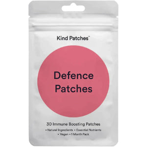 Kind Patches | Defence Patches | Immune System Support | Botanical Plant-Based Formula with Echinacea, Astragalu and Olive Leaf Extract, Vitamin C, D3 & Zinc | 30 Vegan Patches