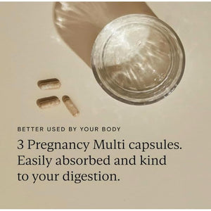WILD NUTRITION ​​Food-Grown® Pregnancy + New Mother Multi | Pregnancy Vitamins for Women with 400Μg Folic Acid | Prenatal Vitamins for Women to Support Fatigue | Pregnancy Nausea Relief | 90 Capsules