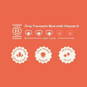Flawsome! Vitamin D Turmeric Shots (12X60Ml) | Daily Defence | 20Ug of Vitamin D3 (396% RI) in Every Shot | Whole Ingredients, Nothing Artificial, No Added Sugar, Vegan | Bcorp Certified