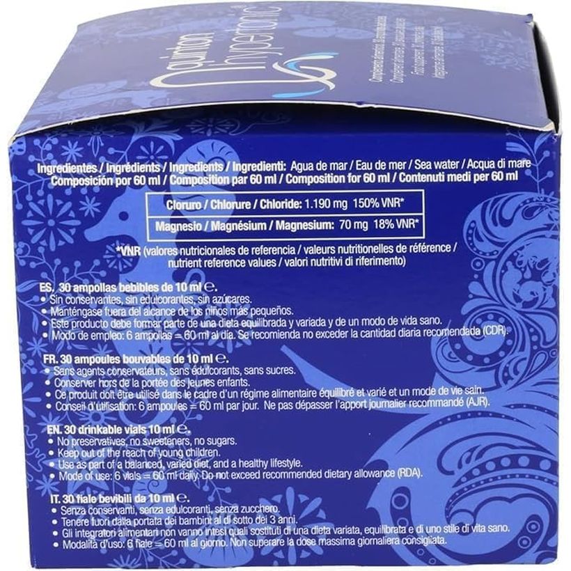 Quinton Isotonic & Hypertonic Twin Pack, Natural Seawater Supplement, 60 Drinkable Ampoules, 10 Ml