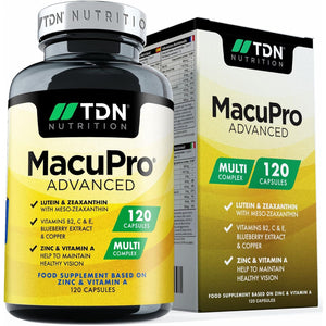 120 Days Supply - Eye Vitamin & Mineral Supplement with Zeaxanthin, Meso Zeaxanthin, Lutein, Blueberry Extract plus for Adults Vegan Eye Care Vitamins for Vision Health