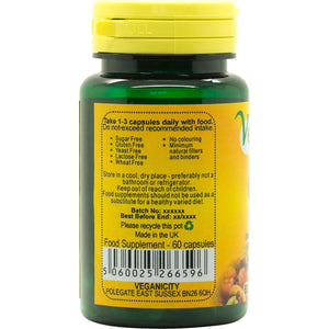 Veganicity Omega-3 DHA:EPA 500Mg : Algal Oil Omega-3 Fatty Acid : 60 Vcaps, in a Planet-Friendly 99% Recycled Pot