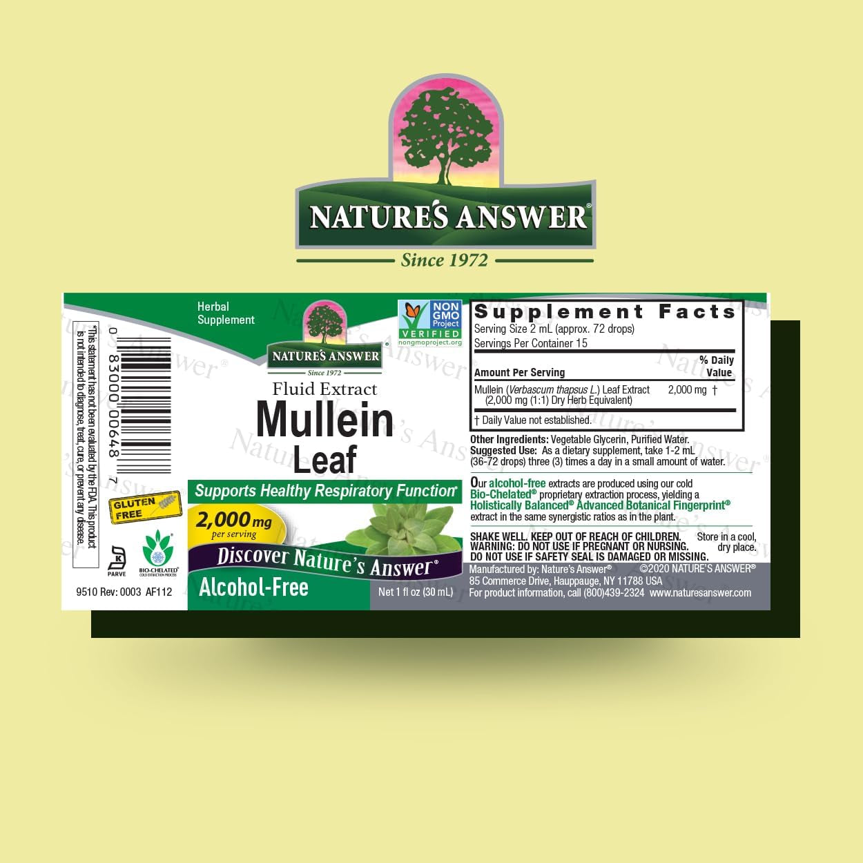 Natures Answer - Mullein Leaf - 30Ml