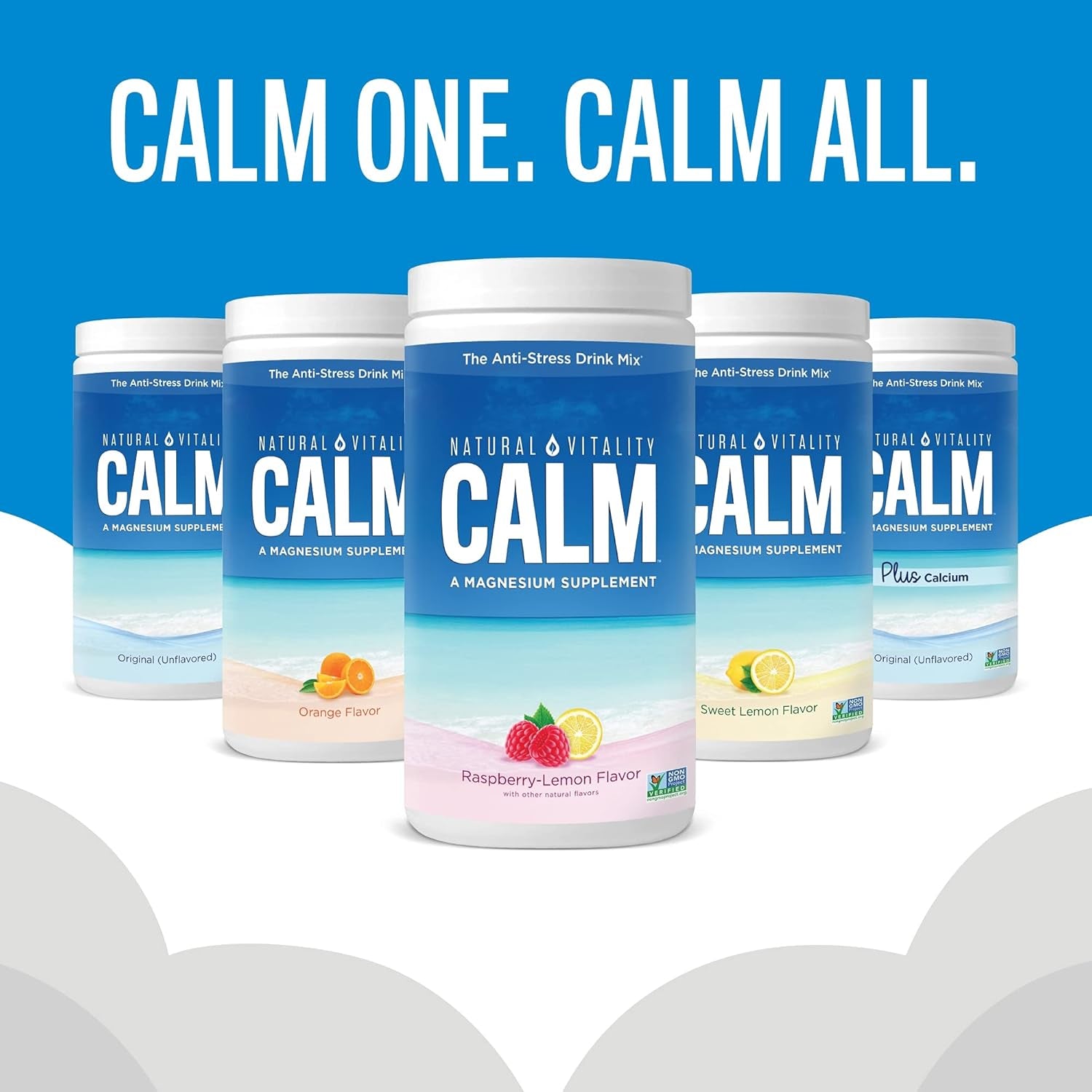 Natural Vitality Natural Calm - RLS - Restless Legs - Relaxation - Stress - Muscle Cramps - Tension - Unwind - Amazing Taste - Unflavored - 453 Grams
