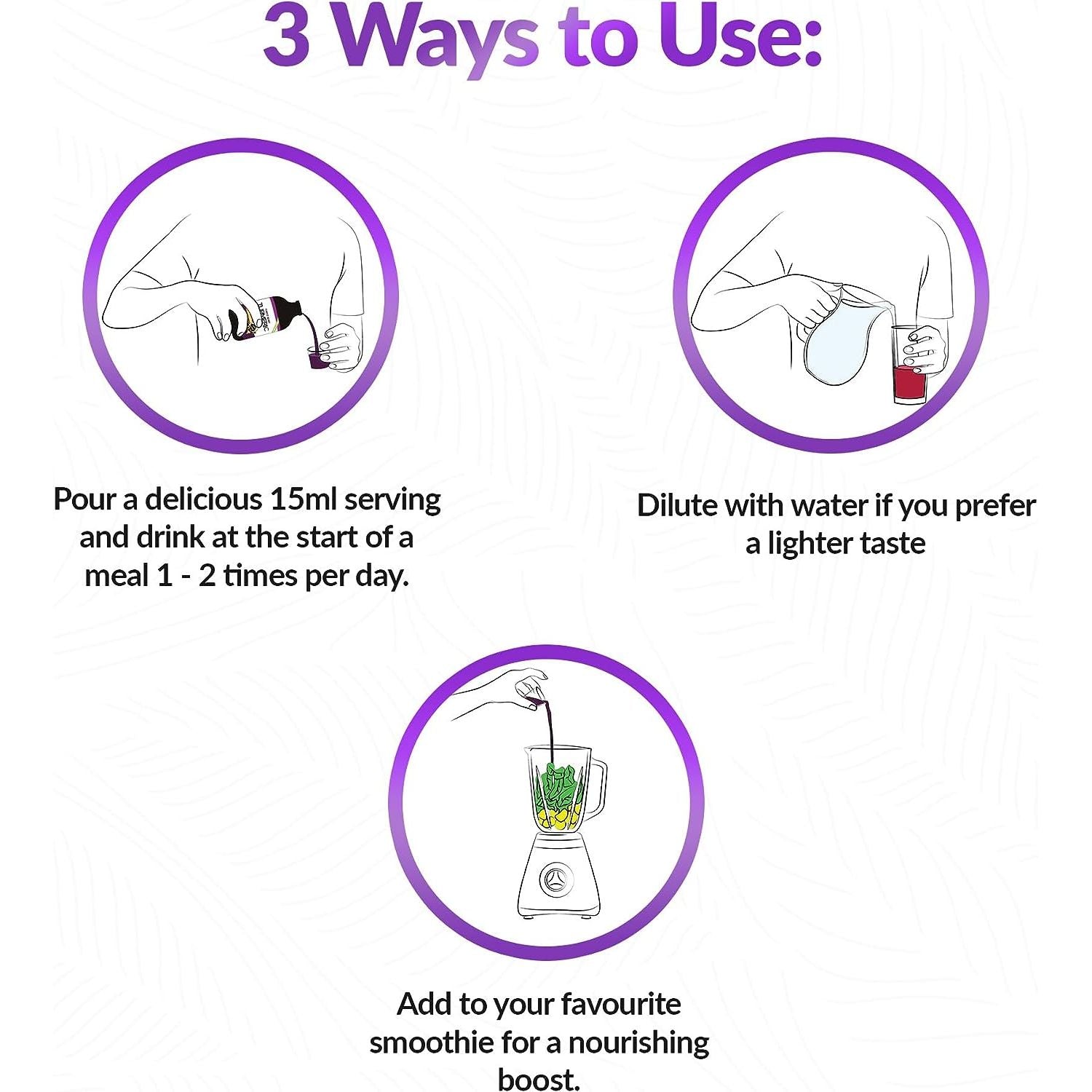 Ashwagandha KSM-66 Liquid Bio-Fermented with Turmeric, Probiotics & Digestive Enzymes for Stress, Mood & Gut Health - Natural Berry Passion Flavour